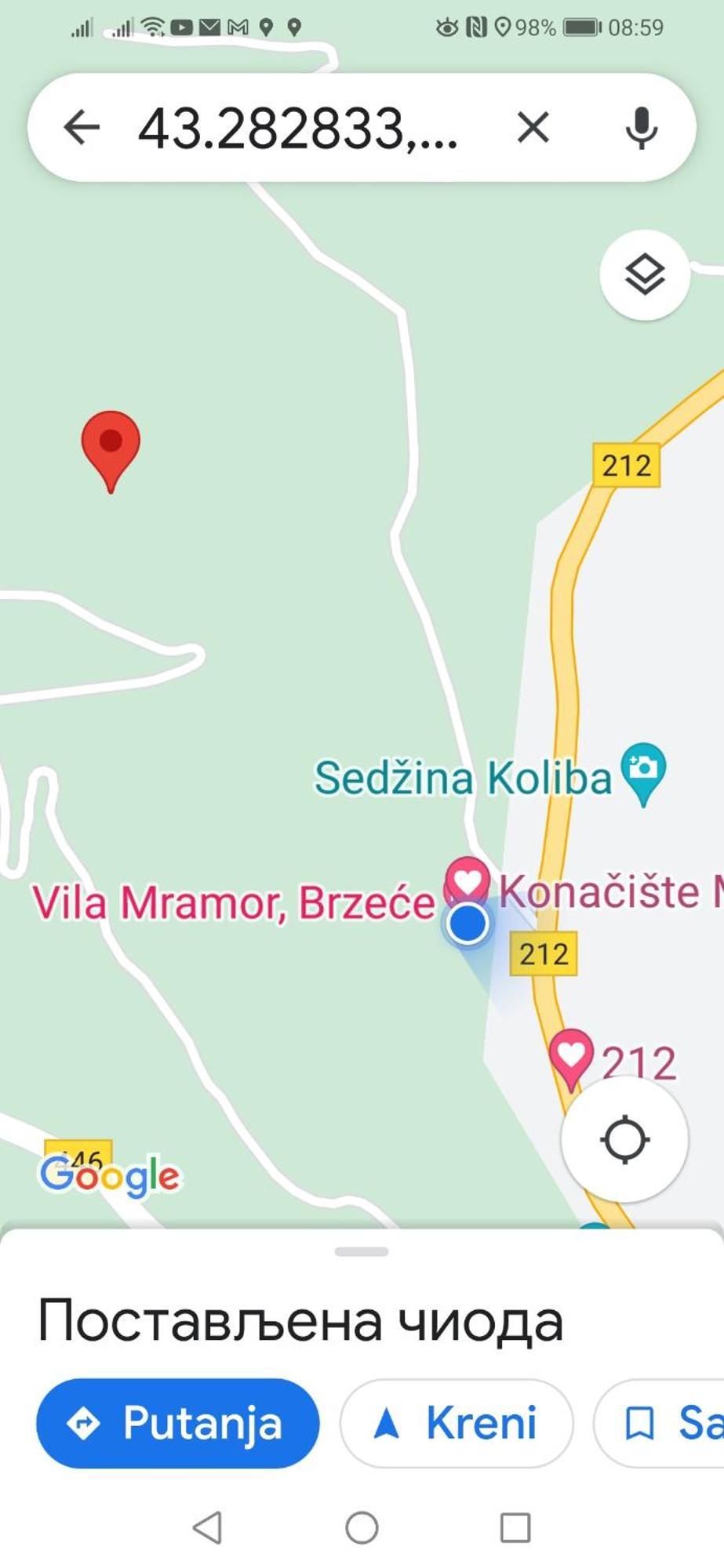 Villa Mramor Brzeće Exteriér fotografie